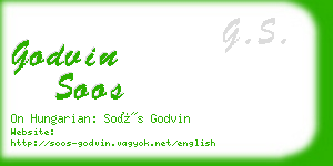 godvin soos business card